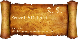 Keszei Vilibald névjegykártya